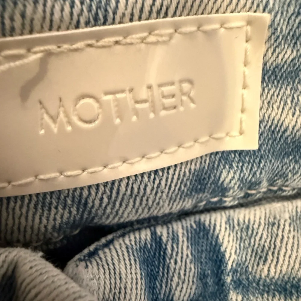 MOTHER Light Blue The Pixie Frayed Ankle Jeans